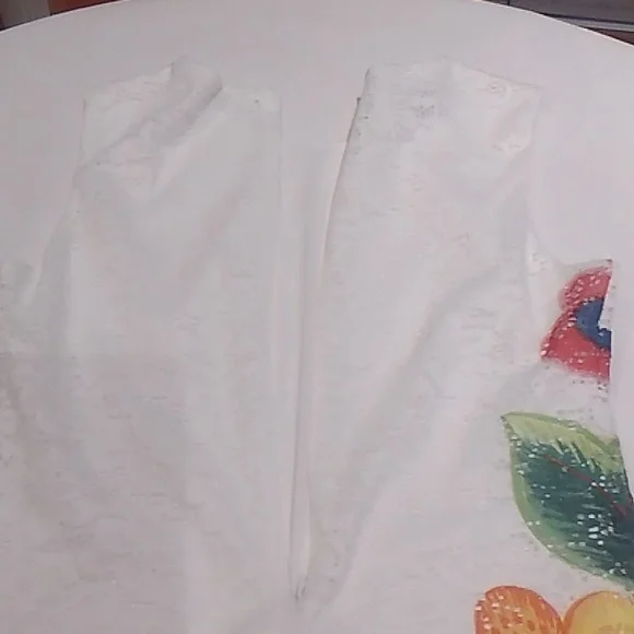 Desigual White Dress with Red and Blue Floral Accents - Picture 8 of 14